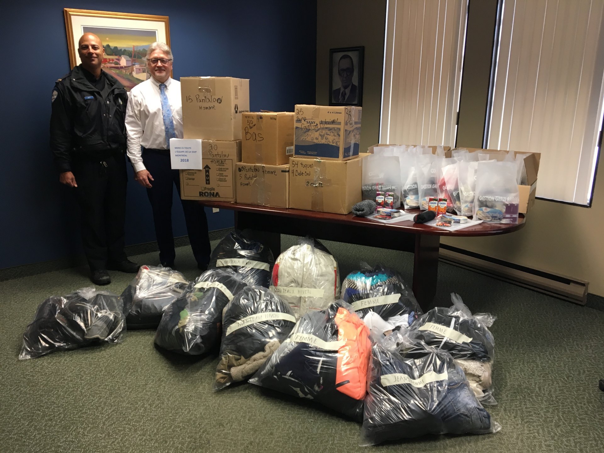 Clothes for people experiencing homelessness in Montreal